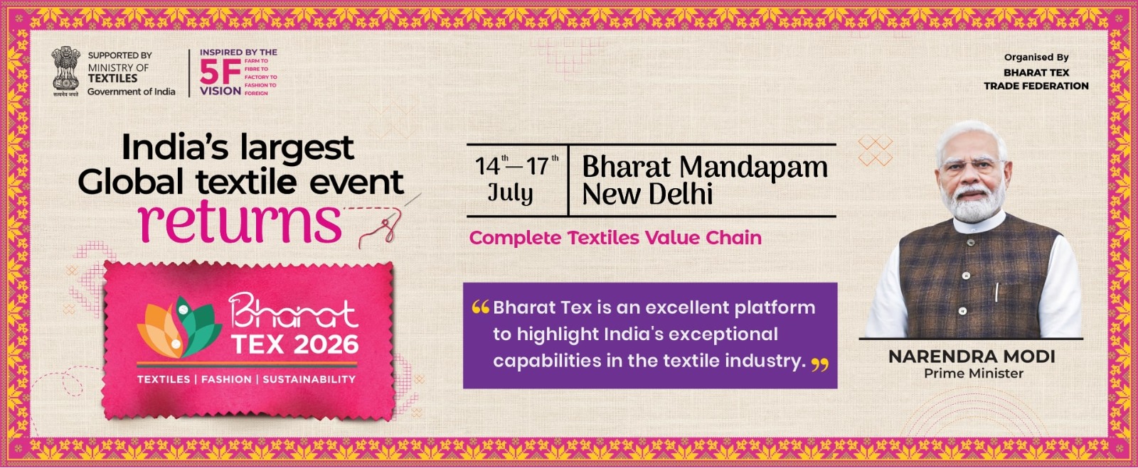 India's largest Global Textile Event